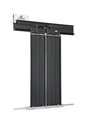  Porte Cabine semi-automatique  ouverture centrale 2 panneaux (2VOC)